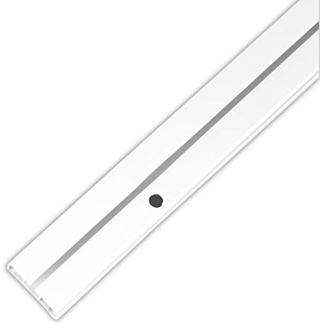 Bestlivings Gardinenschiene (90cm / 1-läufig), Vorhangschiene Komplettset inkl. Zubehör (Befestigungs-Set, Seitendeckel, Gardinenröllchen)