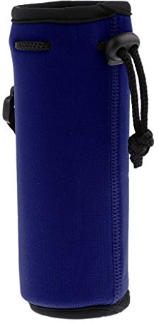 Perfeclan Flaschentasche Neopren Isolierhülle mit Kordelzug für 500ml Trinkflasche, Marine