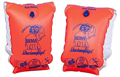 Bema® Original Schwimmflügel, orange, Größe 2, 12+ Jahren, 60+ kg (4 Paar)