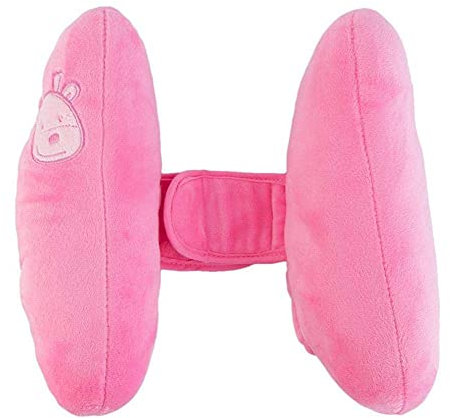 globalqi laufstall Baby Kinder Schlafkissen/Nackenkissen Mit Stützfunktion Und Temperaturausgleich – Kindersitz-Zubehör Für Auto/Fahrrad/Reise – Verhindert Abkippen des Kopfes Im Schlaf