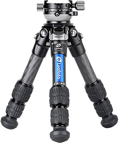 LEOFOTO Carbon-Dreibeinstativ LS-223CEX Ranger mit Nivellierschale + Panoramateller RH-0
