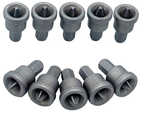 Amtech F0720 Drywall Screwdriver Bits, 10pc Hex Shank, Phillips 2, 65mm