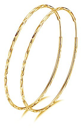 VONALA 925 Sterling Silber Kreis Endless Creolen Ohrringe für Frauen Damen