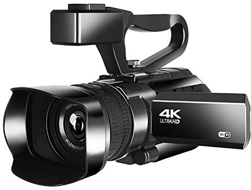 0℃ Outdoor Camescope Caméscope 4K Ultra 48MP WiFi Camescope de Vision Nocturne à Écran de 3,0 Po Caméra Vidéo avec Microphone Externe Fonction de Vision Nocturne Infrarouge
