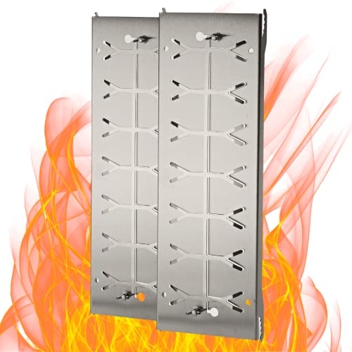Czaja Feuerschalen® Lot de 2 planches à saumon en acier inoxydable avec fonction réversible pour brasero et barbecue sphérique