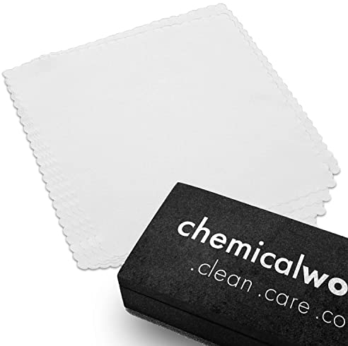 chemicalworkz® Coating Applicator Kit inkl. Applikator & Suede Mikrofasertücher (5 STK.) - Perfekt für das Auftragen von Keramikversiegelungen | 10x10cm