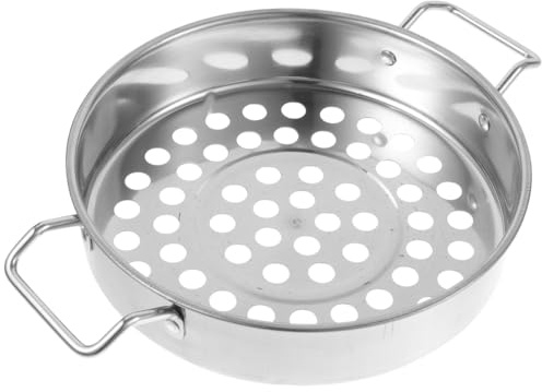 PRETYZOOM Utensilios de Cocina con Grandes Agujeros Red de Colador Con Grandes Agujeros Para Cocinar Colador de Alimentos Para Freír Acero Inoxidable
