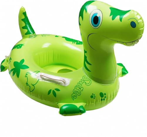 Pool Inflatables for Kids, Inflatable Pool Floats f, Dinosaur Baby Swimming Float with Sound Tails and Handle, Kids Pool Inflatables for Boys Girls Summer Beach Water Sports Toys