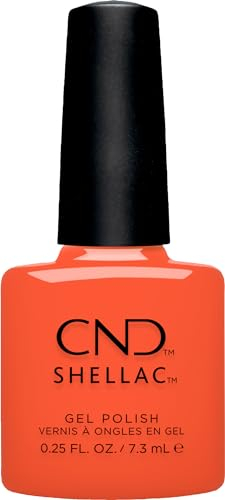CND Shellac Ig-Night-Ed - semi-transparent für Jelly Effect - Nr. 471 orange - Original CND - UV-Lack - Nageldesign - Gleam & Glow collection
