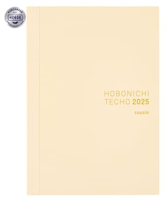 Hobonichi Techo 2025 Cousin Book [English/A5/Januar Start/Montag Start/Planer]