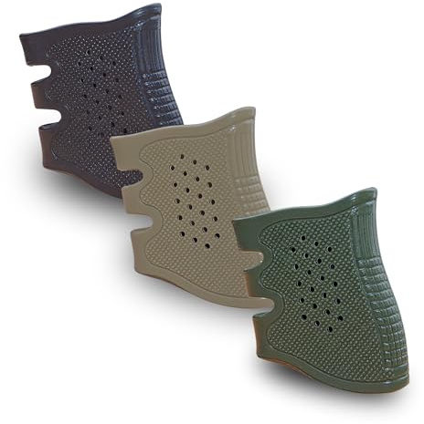 Sibo - Airsoft Greppöverdrag Pistol - Ergonomiskt Halkfritt Gummigrepp för Pistol eller Gevär - Taktiskt Tillbehör för Softair, Jakt, Skytte, Outdoor (Grön)