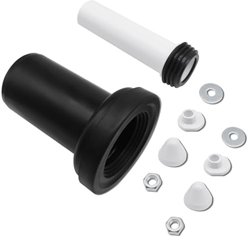 Mendorio Kit de conexión para inodoro suspendido, compatible con Geberit 152.426.46.1, que incluye tubo de evacuación y tubo de llenado, con sello y componentes de fijación.