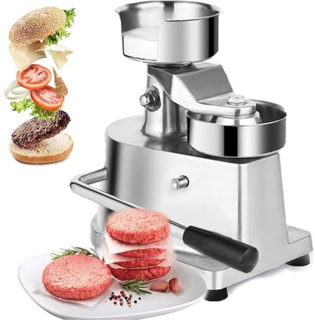 QLXYYFC Burger Patty Maker Make 4inch 5inch 6inch Burgers, Manual Burger Press Machine, Grill Burger Press Tool(4 Inch)