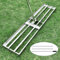Rastrillo de acero inoxidable [118 x 25 cm] Lawn Leveling Rake con mango extralargo [2 metros], rasqueta para césped, rastrillo de césped, nivelación de arena de césped, para patio, jardín, campo de