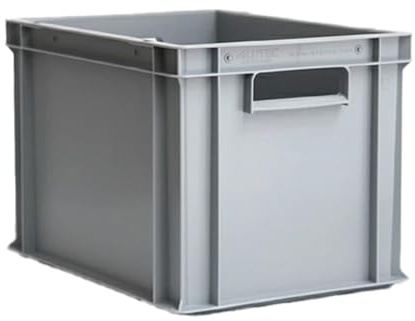 ALUTEC Kunststoffbehälter (27 Liter, 40x30x28 cm, kälte- und hitzebeständig, geschlossen, platzsparend, stapelbar, lebensmittelecht, Aufbewahrungsbox) 75040