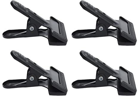 4 Pcs Heavy Duty A Clamp, Pinzas Wide Mouth Clamps, Fotohinrgrund Klammern with Non Slip Pads, High Carbon Steel Tool Clamps for Woodworking, Welding, Photography, Projects