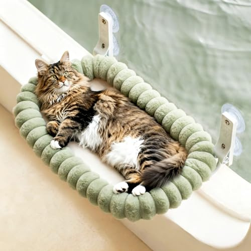 EDAGNY Elegant Hamac pour Chat Pliable Reversible Support 18kg Vert L
