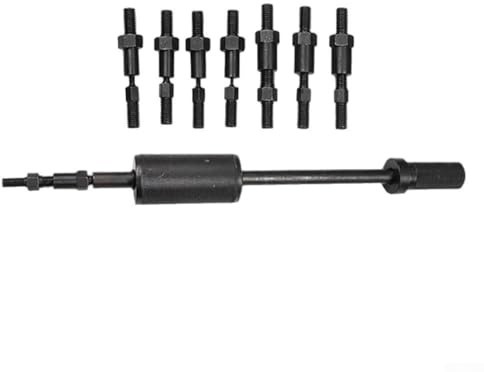 Manual Pin Puller Set for Internal and External Thread -M12, Mechanical Puller Hammer with 7 Internal and 7 External Threaded Pull-Outs, Metal Construction,(A)
