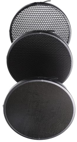 Ipetboom Diffuseur de Photographie Grille Nid d'abeille 3 Pièces pour Flash Standard Réflecteur à Faisceau Directionnel Accessoires D’Éclairage Studio Professionnels