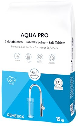 15 kg Aqua PRO Regeneriersalz Salztabletten für Wasserenthärtungsanlagen | DIN EN 973 Klasse A, 99,9% NaCl