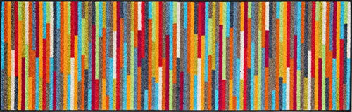wash+dry Fußmatte, Mikado Stripes 60x180 cm, innen und außen, waschbar