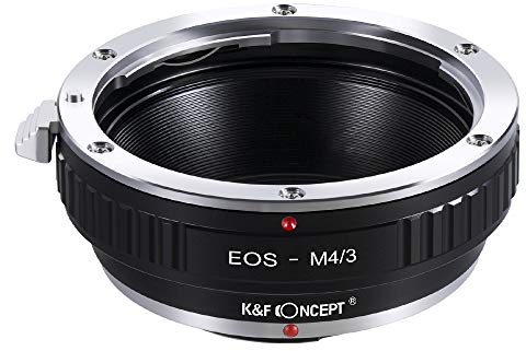 K&F CONCEPT Lens Mount Adapter EOS to M4/3, Manual Focus Compatible with Canon EF EF-S Mount Lens to Micro 4/3 MFT Mount Mirrorless Mount Camera Body