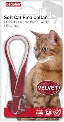 Beaphar Cat Flea Collar Red Velvet - Valentina Valentti UK