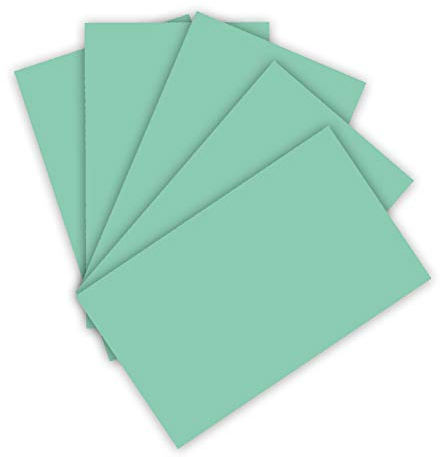 folia 6122/4/25 - Tonkarton 220 g/m², Bastelkarton in Mint, DIN A4, 100 Blatt, als Grundlage für zahlreiche Bastelarbeiten