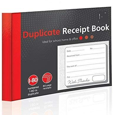DUPLICATE RECEIPT BOOK