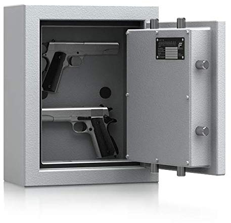 SafeHero Kurzwaffenschrank Grad 1 nach EN 1143-1 Secureo Hawk Pistol | Elektronikschloss | H440xB350xT165 | mit Magnet-Waffenhaltern | ECB-S Zertifikat