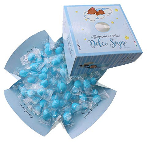 Confetti Incartati Azzurri per Nascita e Battesimo Bimbo 500g Dolce Sogno