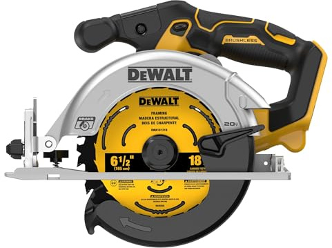 DEWALT Sierra circular de 20 V máx.*, 6-1/2 pulgadas, inalámbrica, solo herramienta (DCS565B)