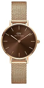 Daniel Wellington DW00100476 Ladies Petite Amber Rose Gold 28mm Watch