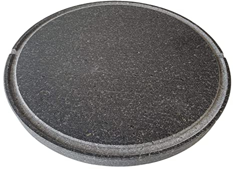 Pierre de lave ETNEA pour pizza, pain, viande, four, pierre réfractaire ollaire, bigarre, barbecue à gaz, électrique, toutes les dimensions (45 cm2)