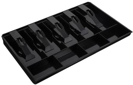ULTECHNOVO Cash Drawer Tray Cash Register Insert with 5 Bill and 4 Coin Compartments Money Tray for Retail Store Supermarket 16.14X9.84X1.57 Inch