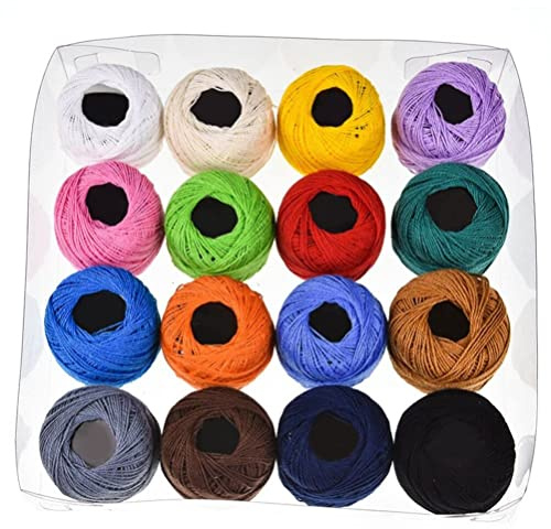 EXCEART 16 Hilo De Bordar De Color Arcoiris Hilo De Coser Hilo De Punto De Cruz De Seda Hilo Metalizado Para Punto De Cruz Hilo De Seda Bordado Pulseras De Hilo De Bordar Portátil Yiwu