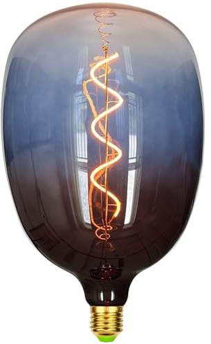 TIANFAN Led Birnen Große Vintage Glühbirne 4W Dimmbare Spirale Filament Riesige Edison Birne 220-240V E27 Spezielle dekorative Glühbirne Gradient Blau
