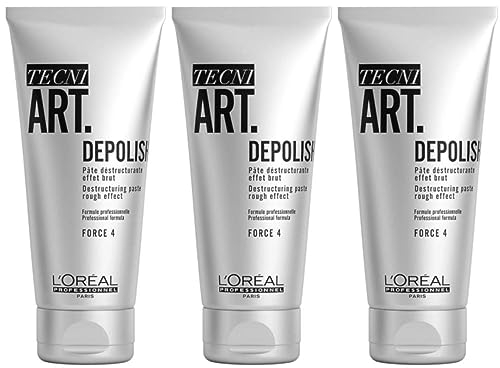 L'Oréal Professionnel - Trio Tecni Art Depolish Zerstörungspaste, Stärke 4-3 x 100 ml
