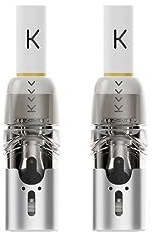 KIWI 2 Ricambio 2 Pod Low Liquid Reminder con Sistema Child Proof per Sigaretta Elettronica KIWI 2, no E-liquid (Black)