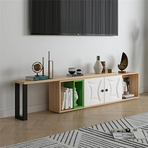 Soporte para TV Sala de estar, mesa de televisión con pantalla, centro multimedia nórdico, dormitorio, mueble de televisión, chimenea, TV, muebles de lujo Soportes de televisión(Color:140x20x40cm)