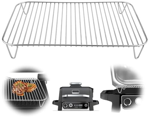 Skyearman Grill Rack for Ninja Woodfire Electric BBQ Grill & Smoker, Stainless Steel Roast Rack Grill Accessories Compatible with Ninja Woodfire OG701 OG751 (1PC)