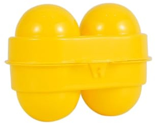 Rockreyoa Mini Eierhalter Kunststoff Eier Box 3 Gitter Eier Aufbewahrungsbehälter Eier Behälter Outdoor Tragbare Eierbox Eierträger Eier Transportbox für Kühlschrank Outdoor Camping Eierhalter 2 Stück