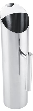 Jarra de Acero Inoxidable con Protector de Hielo, Diseño Elegante, Capacidad de 2 Litros, Ideal para Uso Doméstico, Hoteles y Bares, Fácil de Verter, Recto y Resistente