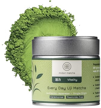 Every Day Uji Matcha – Ceremonial Grade Japanese Green Tea Powder | First Harvest | Farm-Direct from Uji, Kyoto | Smooth Energy for Lattes, Iced Matcha & Wellness | Pesticide-Free
