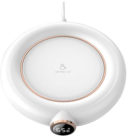 Cabilock Warm Coasters USB GeträNkeuntersetzer Mit Digitaler Temperaturanzeige 13X12Cm FüR Kaffee Tee Milch - Tragbar Ideal FüR Zuhause
