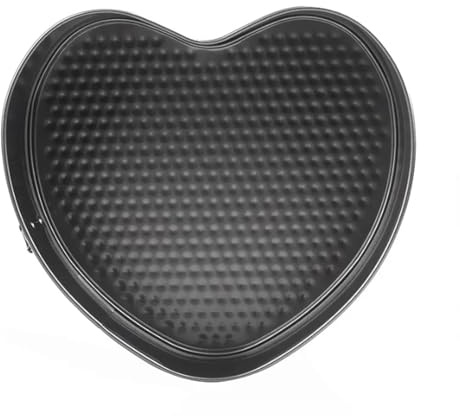 LIEWEI Boutique Shop UK Moule à gâteau antiadhésif en Acier Inoxydable, Bricolage en Forme de cœur d'amour, poêle à gâteau, Plateau à Pain au Fromage, 12-28cm
