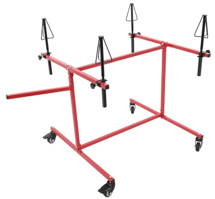 Dokiiovo Llantas Soporte de pintura sobre ruedas, altura regulable, soporte de pintura para llantas, soporte de pintura de llantas con rotación de 360° para cubiertas de parachoques, llantas, piezas