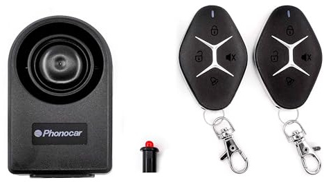 Phonocar Sistema di Allarme Moto e Scooter con 2 Telecomandi, Kit Completo di Cablaggio, Modello 093021
