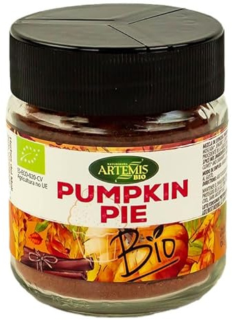 Pumpkin Pie Tarro Grande Artemis Bio 60 g – Mezcla ecológica de especias (canela, nuez moscada, jengibre, clavo y cardamomo), sabor cálido, ideal para postres y bebidas