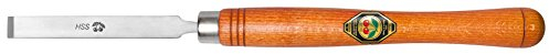 KIRSCHEN Werkzeuge 1565012 | HSS-Drechslerbeitel mit gradem Flachmeißel 12mm